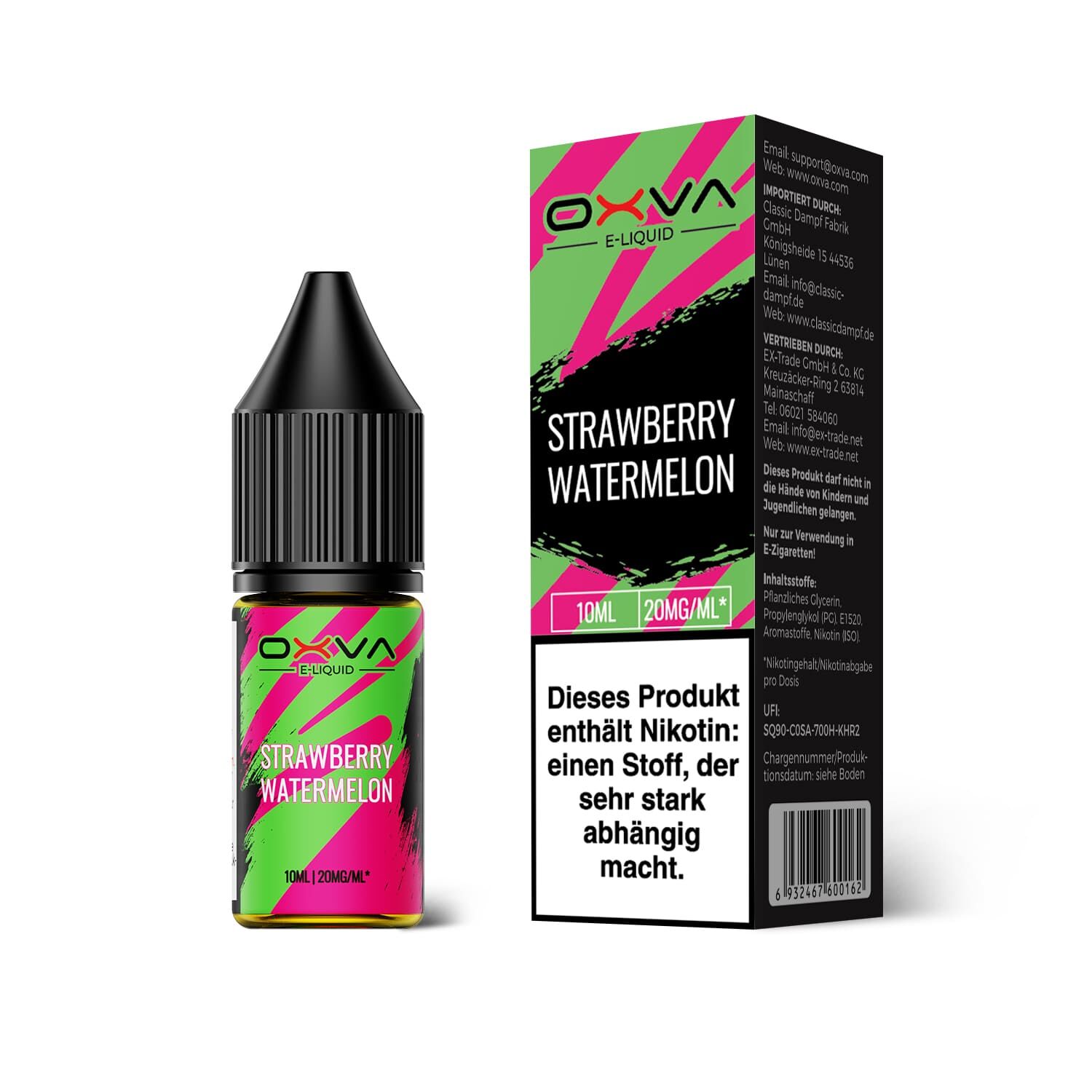 Oxva - E-Liquid Nikotinsalz - Strawberry Watermelon - 10ml 20mg