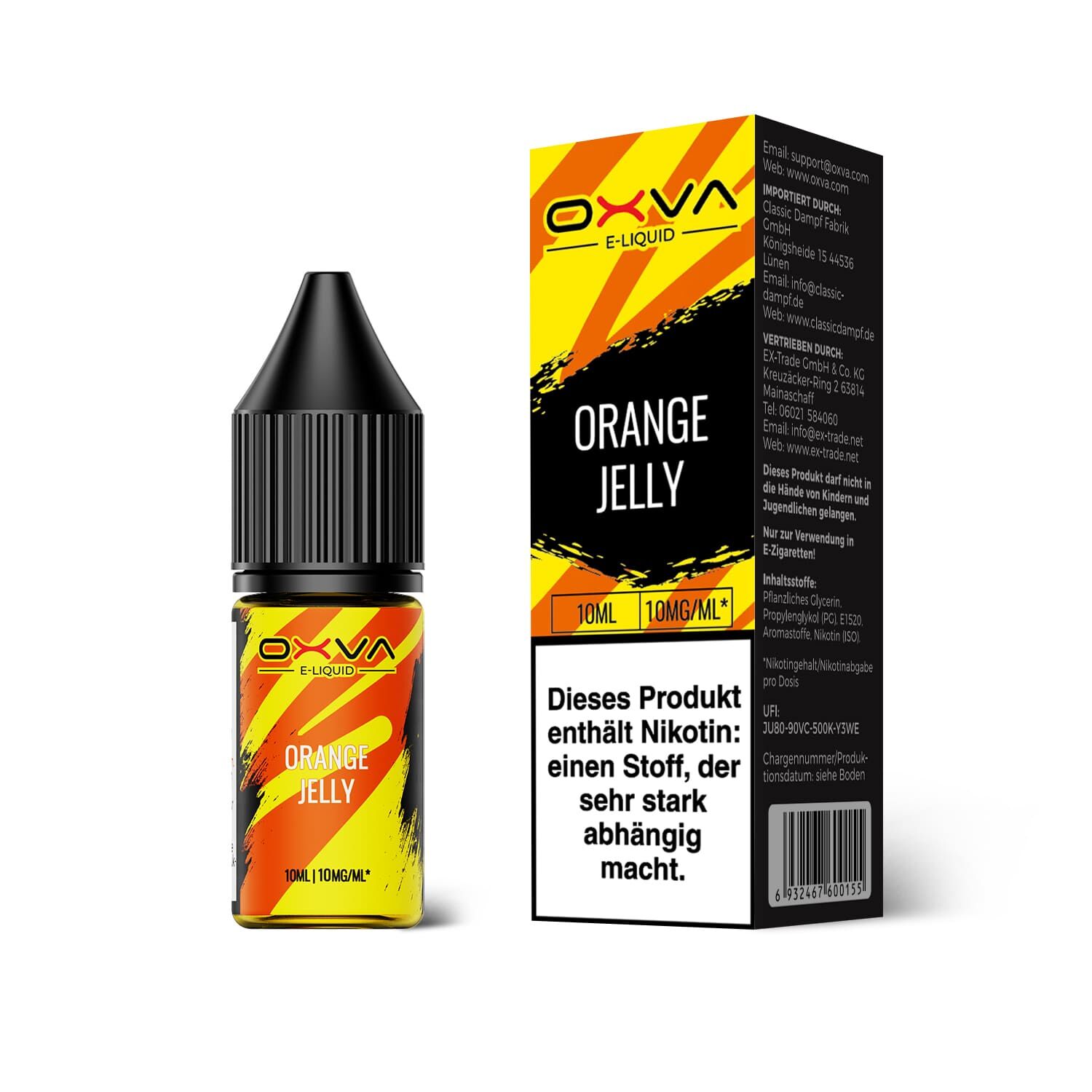 Oxva - E-Liquid Nikotinsalz - Orange Jelly - 10ml 10mg
