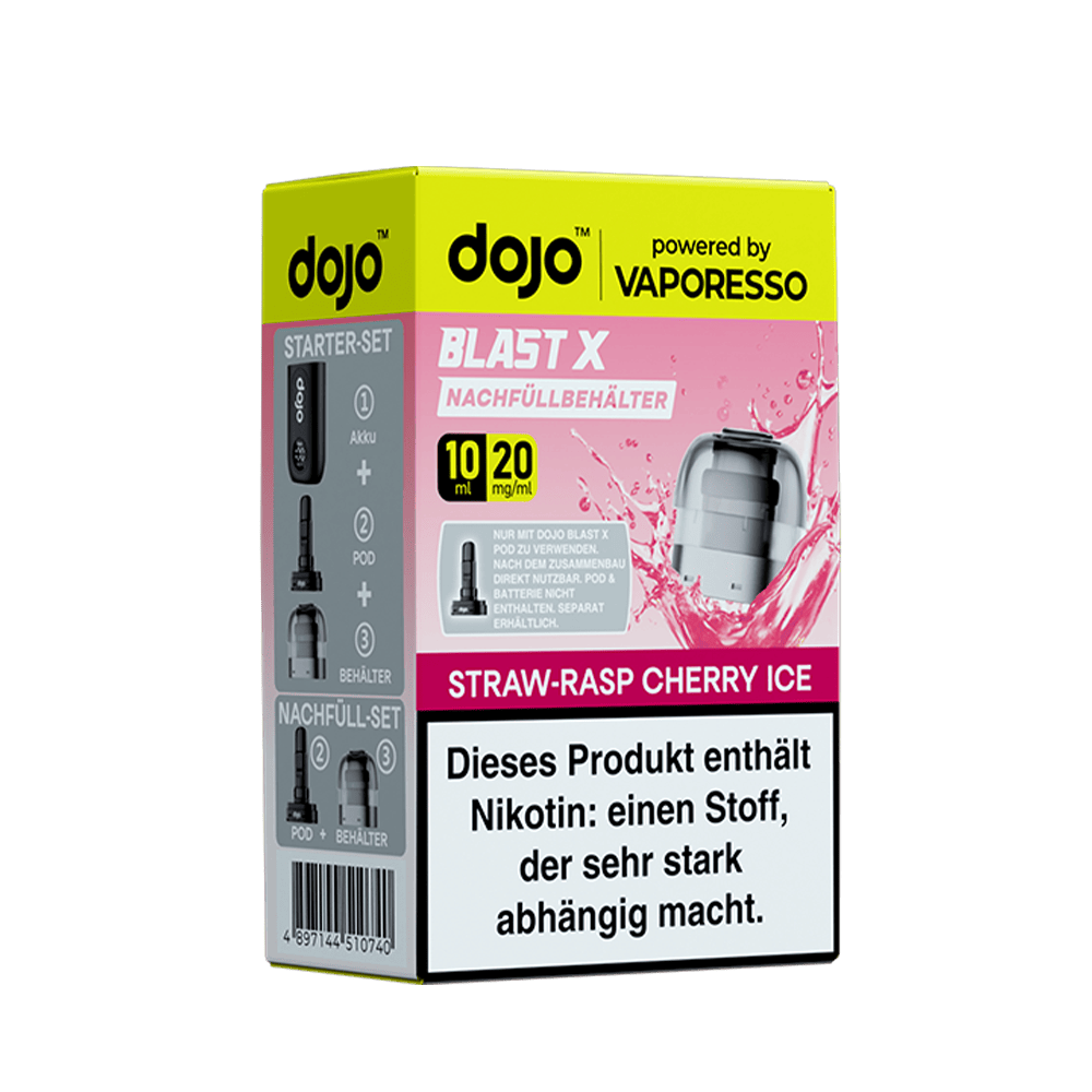 Dojo Blast X - Strawberry Raspberry Cherry Ice 20mg Pod