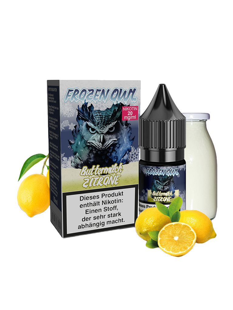 Frozen OWL - Nikotinsalz Liquid - Buttermilch Zitrone 20mg