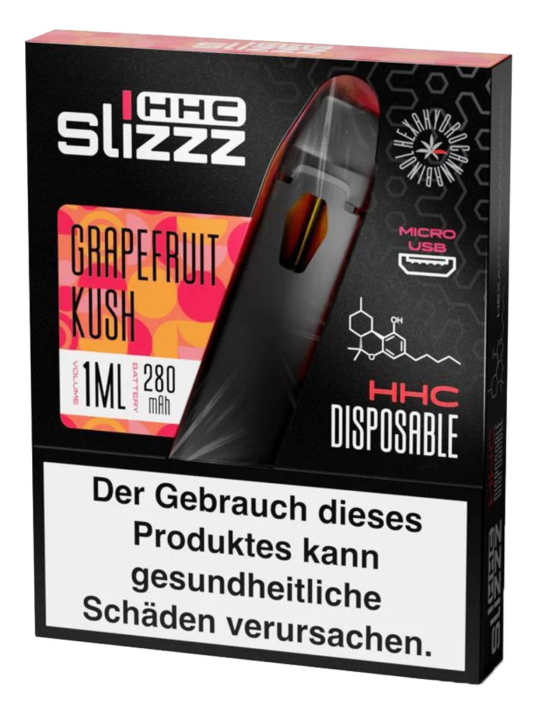 Slizz - Grapefruit Kush Vape Pen (400 Züge) 95% HHC