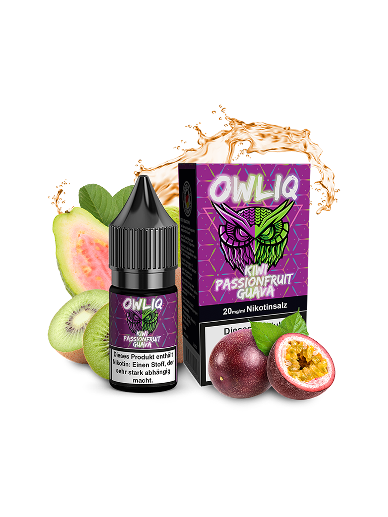 OWLIQ - Nikotinsalz Liquid - Kiwi Passionfruit Guava 20mg