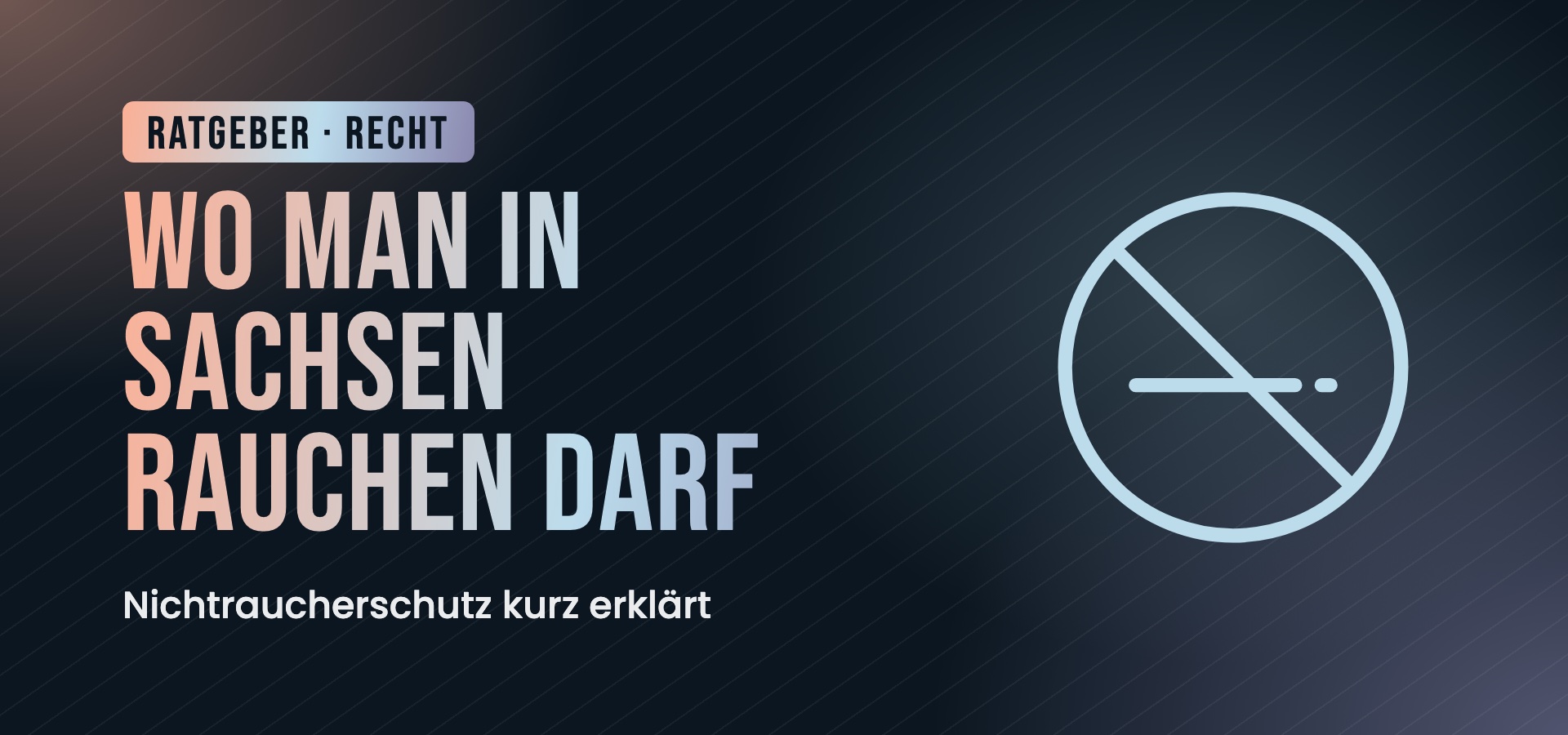 Wo man in Sachsen rauchen darf