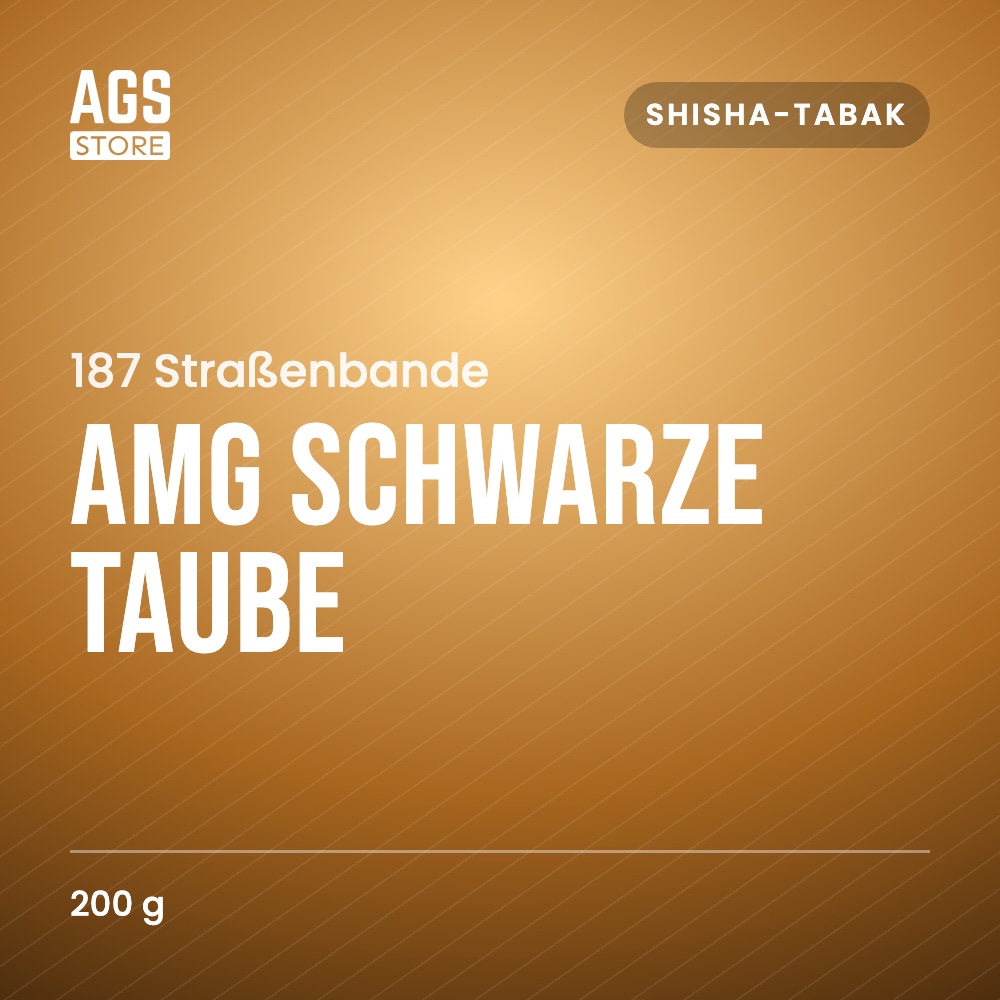 187 Straßenbande Tabak - AMG Schwarze Taube 200g