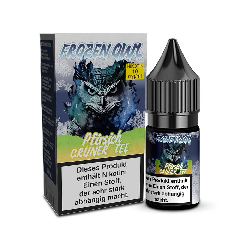 Frozen OWL - Nikotinsalz Liquid - Pfirsich Grüner Tee 10mg