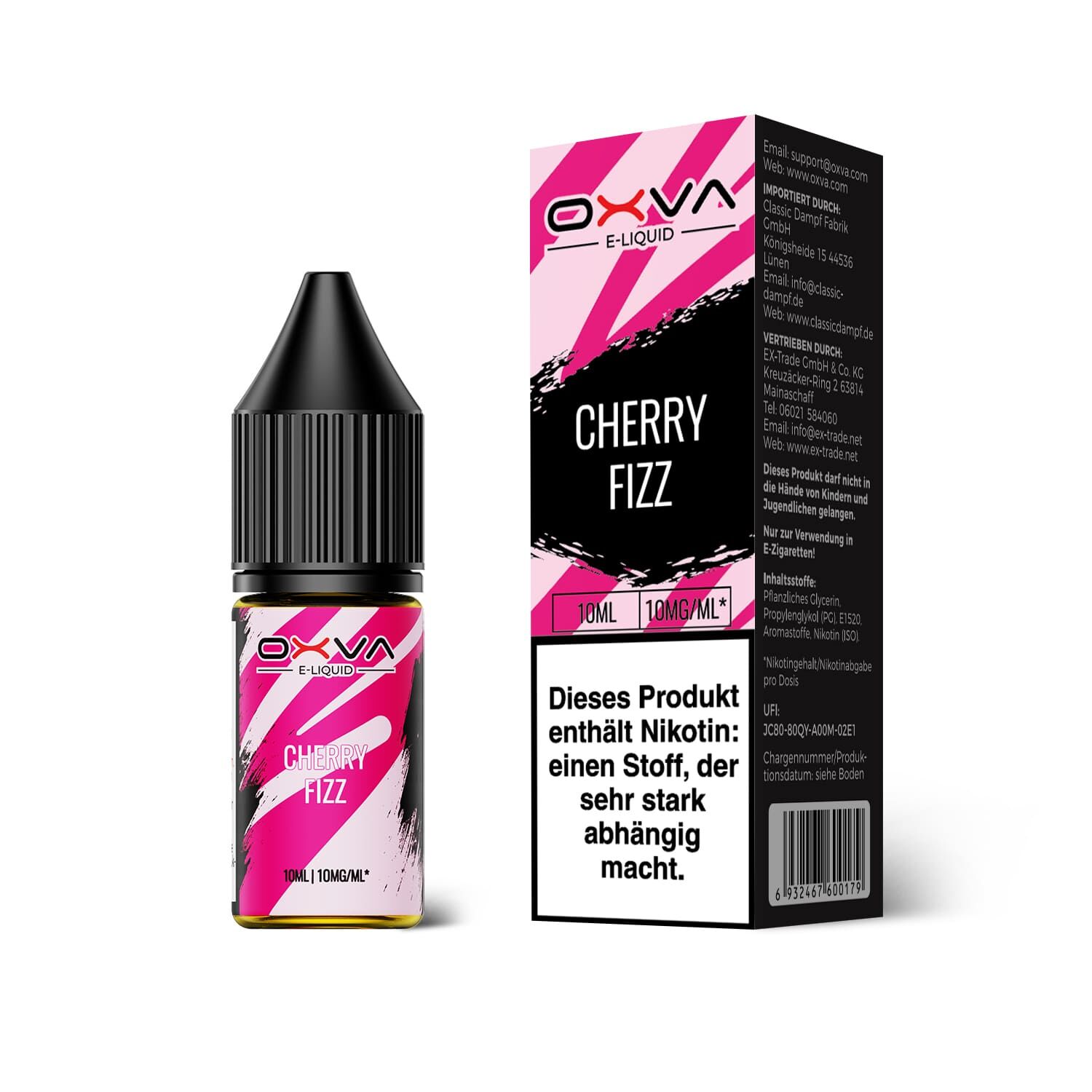 Oxva - E-Liquid Nikotinsalz - Cherry Fizz - 10ml 10mg