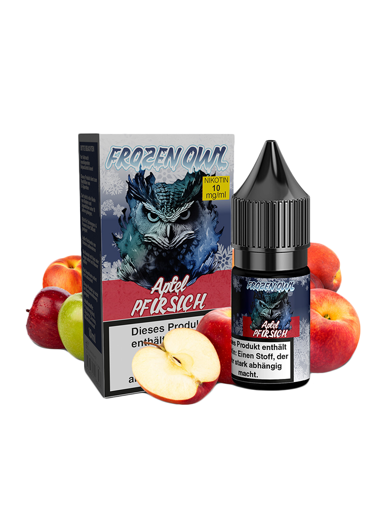 Frozen OWL - Nikotinsalz Liquid - Apfel Pfirsich 10mg