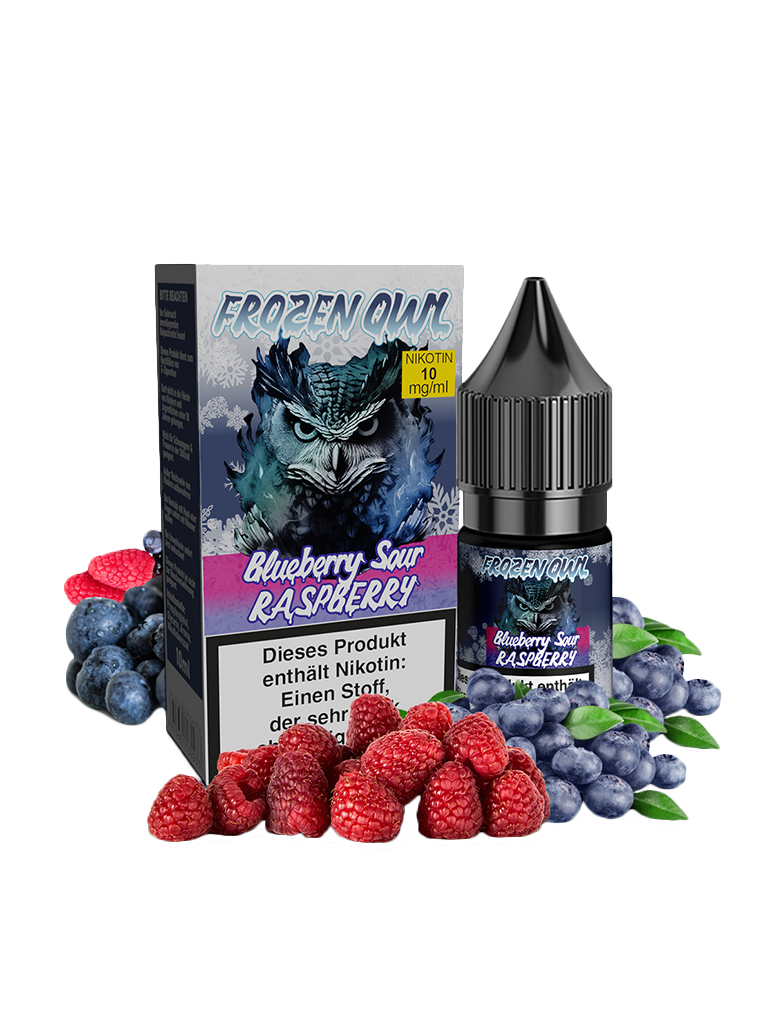 Frozen OWL - Nikotinsalz Liquid - Blueberry Sour Raspberry 10mg