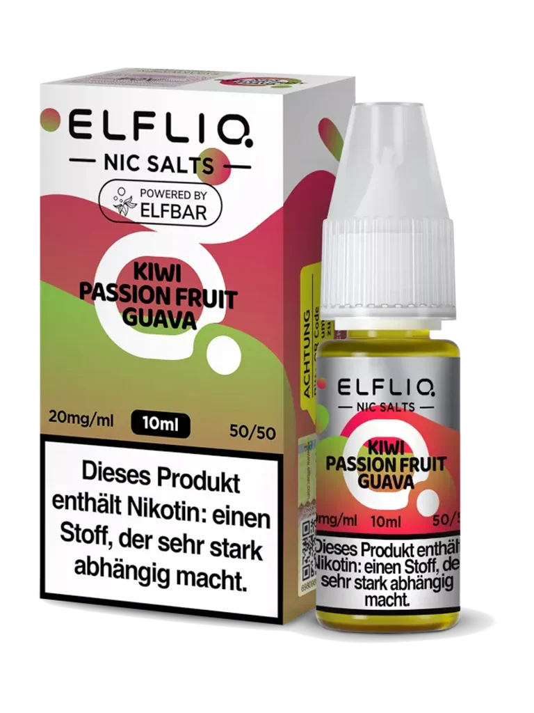 ELFLIQ - Nikotinsalz Liquid - Kiwi Passion Fruit Guava - 10mg