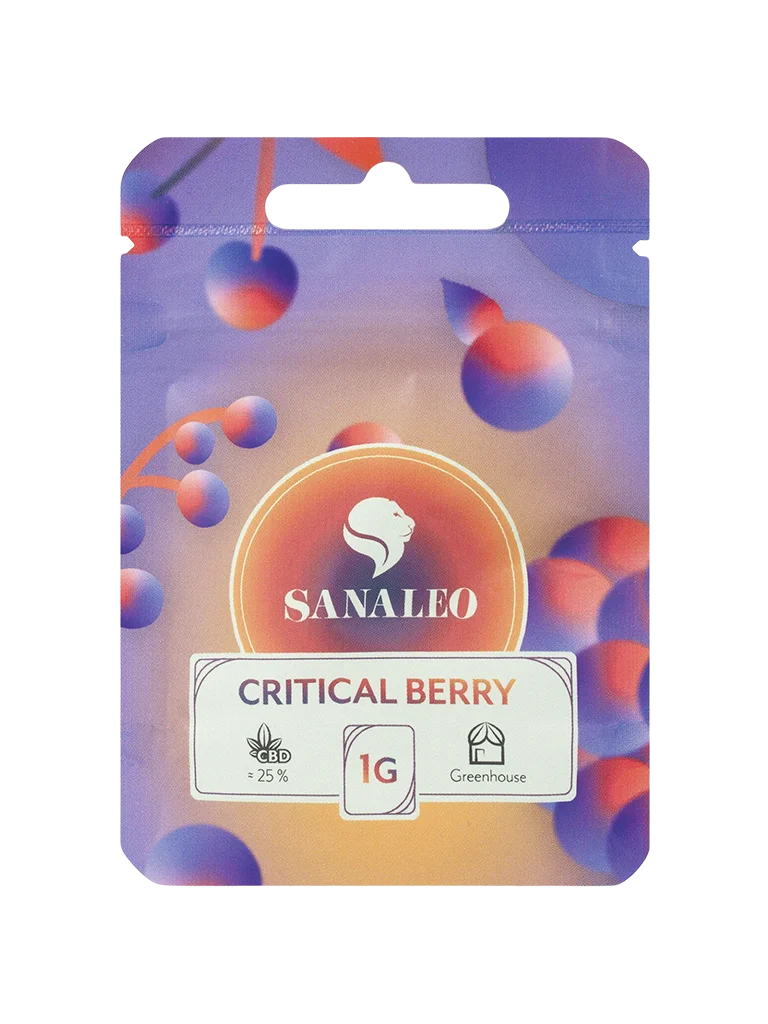 Sanaleo CBD Blüte - Critical Berry 25% (1g)