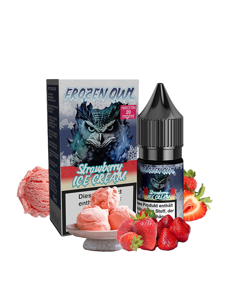 Frozen OWL - Nikotinsalz Liquid - Strawberry Ice Cream 20mg
