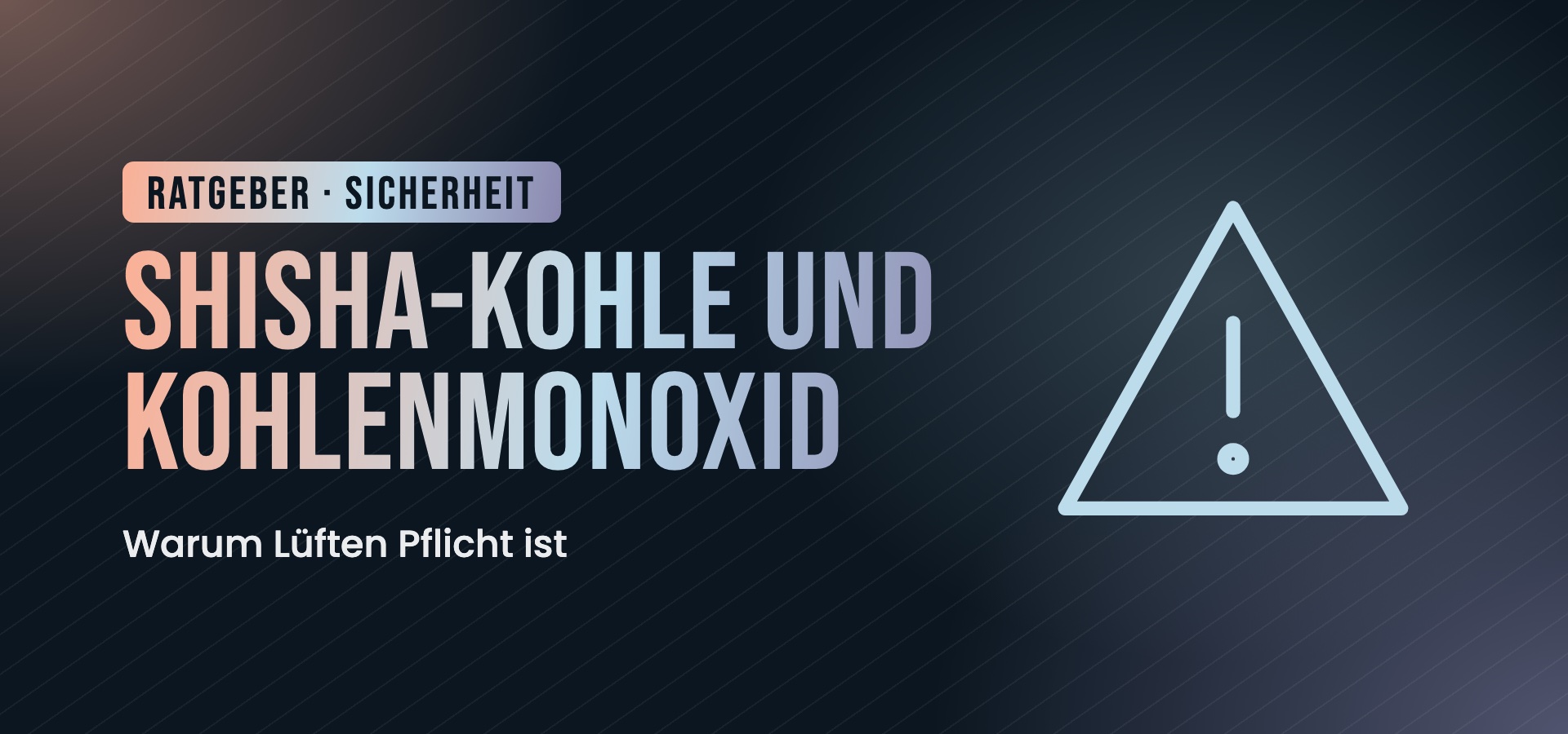 Shisha-Kohle und Kohlenmonoxid: Warum Lüften Pflicht ist