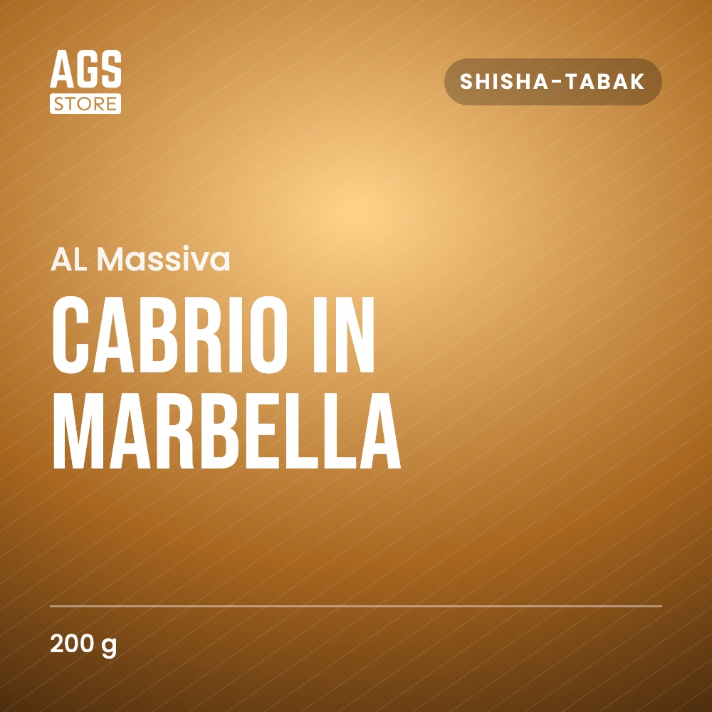 AL Massiva Tabak - Cabrio in Marbella 200g