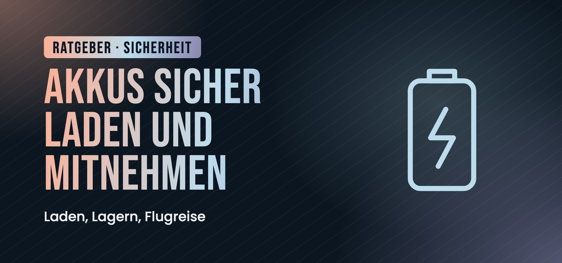 E-Zigaretten-Akkus: sicher laden, lagern und mitnehmen