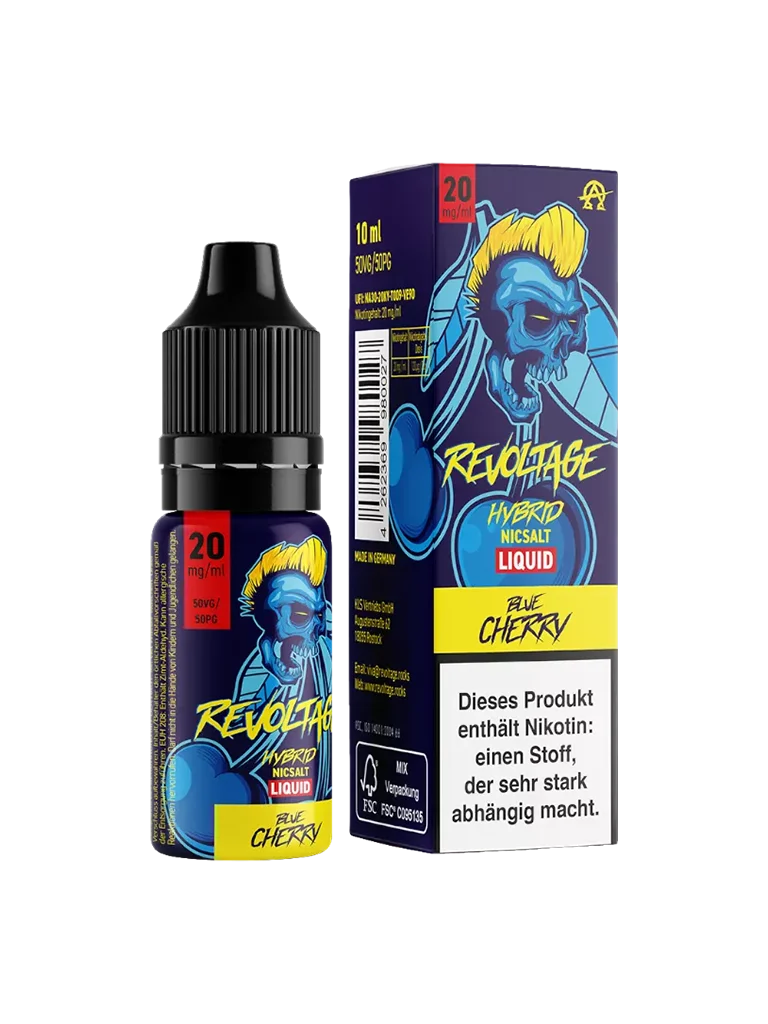 Revoltage - Nikotinsalz Liquid - Blue Cherry Hybrid - 20mg