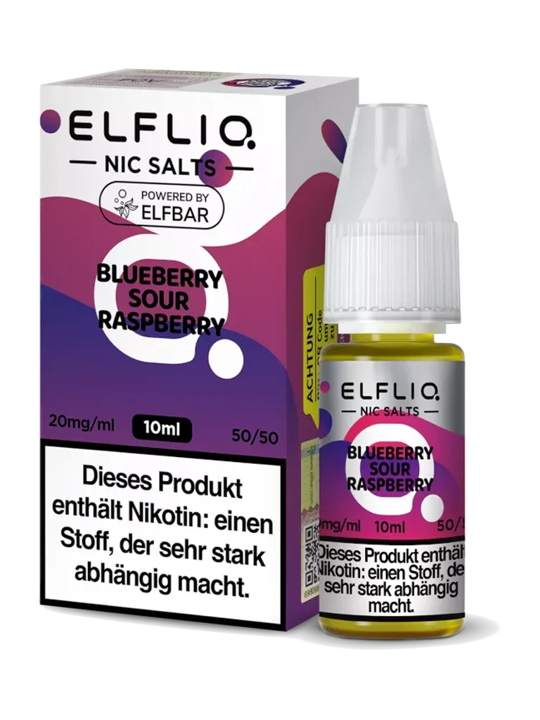 ELFLIQ - Nikotinsalz Liquid - Blueberry Sour Raspberry - 20mg